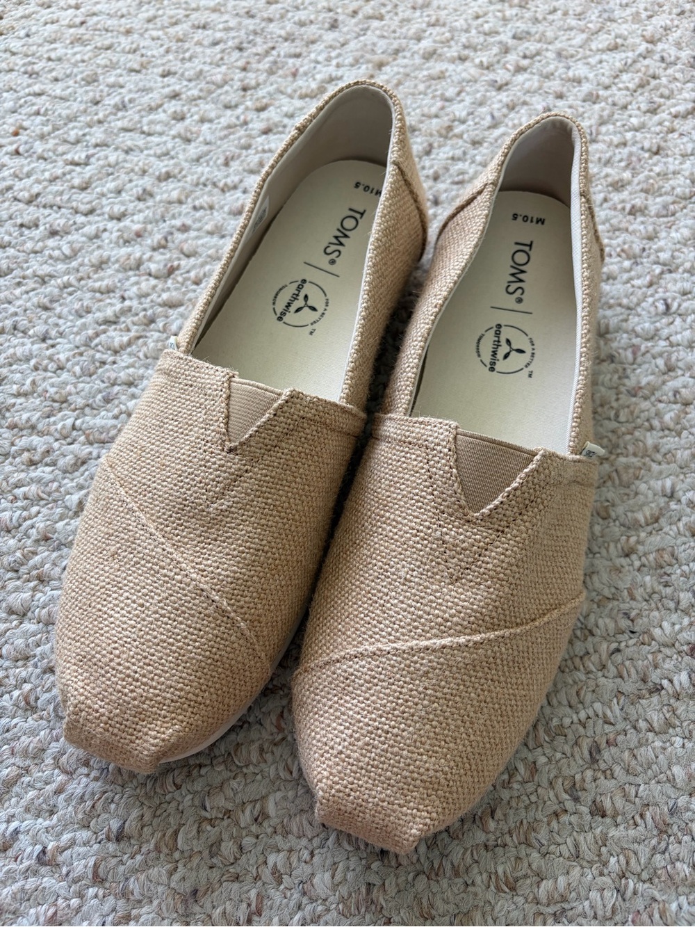 Men’s Toms Burlap Alpargata Slip-on Shoes